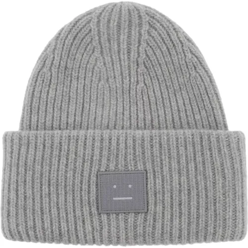 Beanies,Hellgrau Melange Beanie - Acne Studios - Modalova