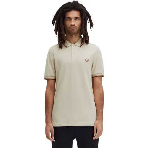 Twin Tipped Polo Shirt , Herren, Größe: L - Fred Perry - Modalova