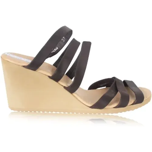 Pre-owned Cotton heels , female, Sizes: 4 UK - Maison Margiela Pre-owned - Modalova