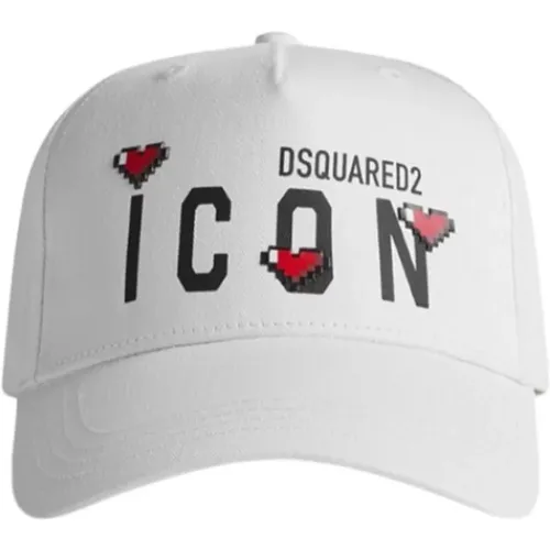 Icon Heart Baseball Cap , unisex, Sizes: ONE SIZE - Dsquared2 - Modalova
