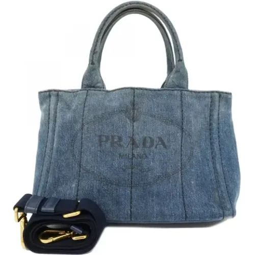 Pre-owned Denim prada-bags , female, Sizes: ONE SIZE - Prada Vintage - Modalova