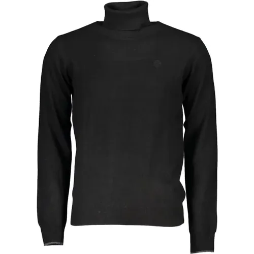 Eleganter Rollkragenpullover mit Stickerei , Herren, Größe: L - North Sails - Modalova