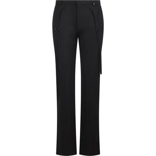 Slim Fit Pants with Strap Detail , female, Sizes: S, XS - Ssheena - Modalova