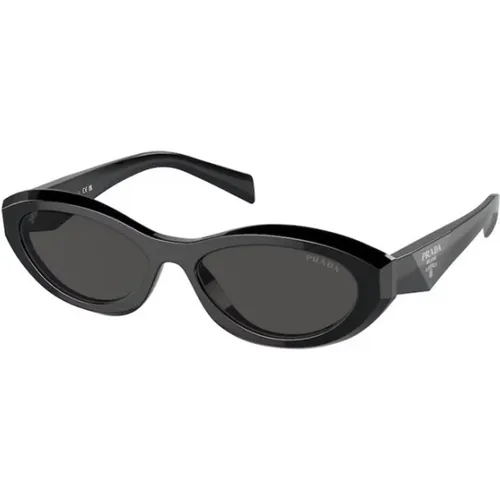 Stylish Sunglasses in Dark Grey , female, Sizes: 55 MM - Prada - Modalova
