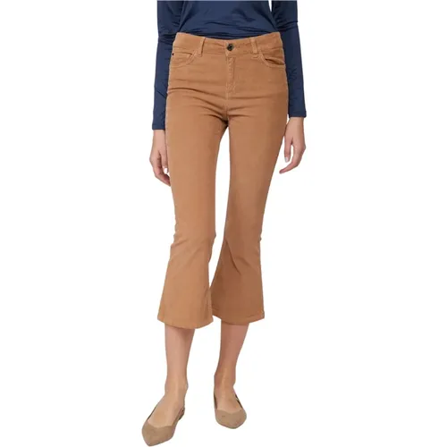 Flare Velvet Pants , female, Sizes: W27 - Twinset - Modalova