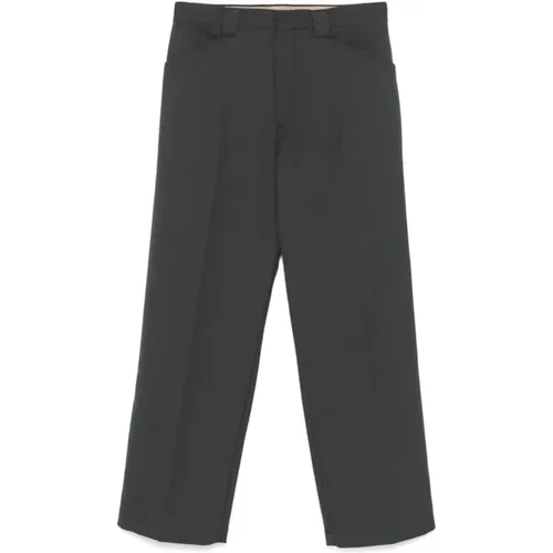 Dark Grey Straight Pants , male, Sizes: XL, L - Lemaire - Modalova