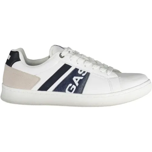 Sporty Lace-Up Sneakers Contrast Logo , male, Sizes: 9 UK, 10 UK, 7 UK, 8 UK - GAS - Modalova