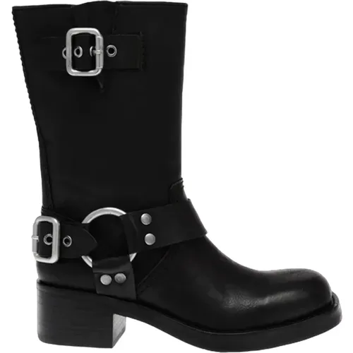 Route 1 Eco Leather Boots , female, Sizes: 3 UK, 4 1/2 UK, 3 1/2 UK - Steve Madden - Modalova