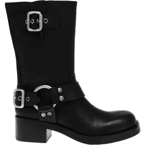 Route 1 Eco Leather Boots , female, Sizes: 4 UK, 4 1/2 UK, 5 1/2 UK, 5 UK - Steve Madden - Modalova