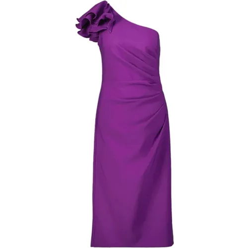 Luxuriöses Twill Midi Kleid , Damen, Größe: 3XL - Joseph Ribkoff - Modalova