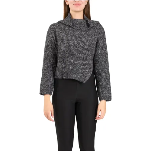 Gerippter Wollpullover Millesimo Stil , Damen, Größe: S - pinko - Modalova