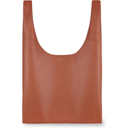 U, small leather bag in cinnamon , female, Sizes: ONE SIZE - Cortana - Modalova