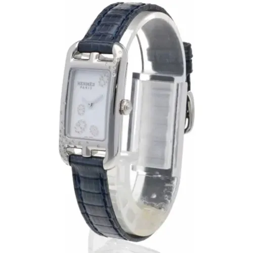 Pre-owned stainless steel silver clock , female, Sizes: ONE SIZE - Hermès Vintage - Modalova