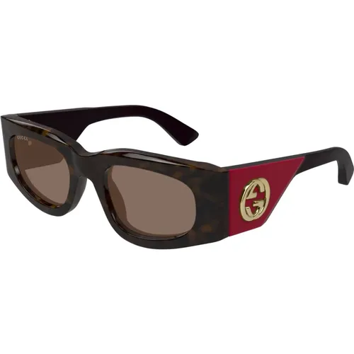 Stilvolle Sonnenbrille in Schwarz , Damen, Größe: 51 MM - Gucci - Modalova