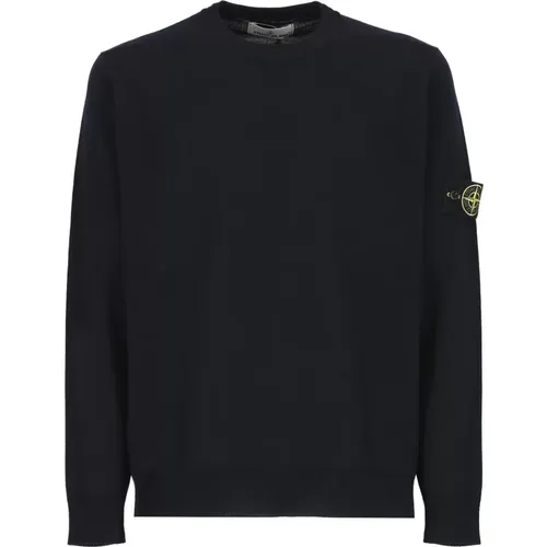 Crewneck Sweater with Logo Patch , male, Sizes: L, S, XL - Stone Island - Modalova