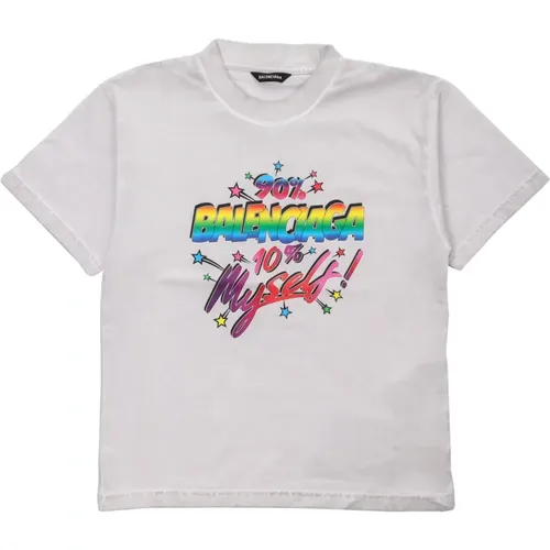Bedrucktes T-Shirt 90/10 Kollektion - Balenciaga - Modalova