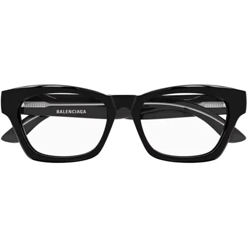 Rectangular Acetate Frame Glasses Bb0242O , female, Sizes: 53 MM - Balenciaga - Modalova