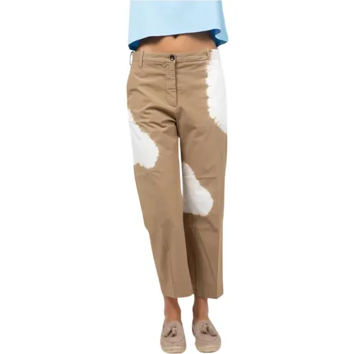 Lavinia Crop Pants , female, Sizes: W30, W29, W27, W28 - Nine In The Morning - Modalova