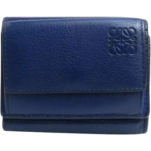 Leather Loewe Wallet , female, Sizes: ONE SIZE - Loewe Pre-owned - Modalova