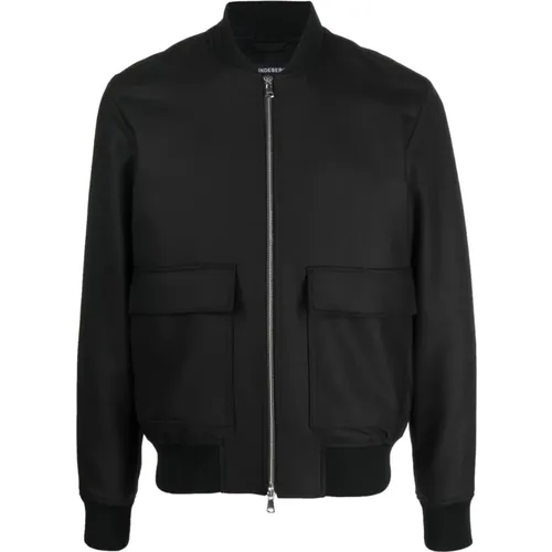 Casual Bomber Jacket in Wool Twill , male, Sizes: L - J.LINDEBERG - Modalova