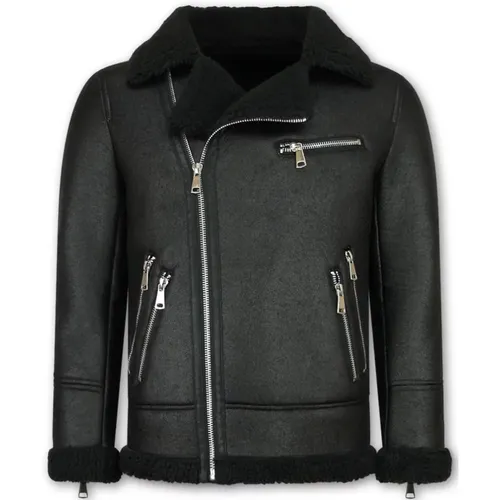 Lammy Coat Jacke für Herren - Kunstlederjacke - Qq510 , Herren, Größe: XS - Enos - Modalova