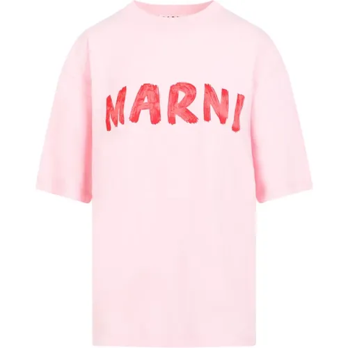 Pink & Lila Baumwoll T-shirt Marni - Marni - Modalova