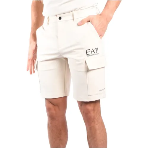EA7 Shorts , male, Sizes: M - Emporio Armani EA7 - Modalova