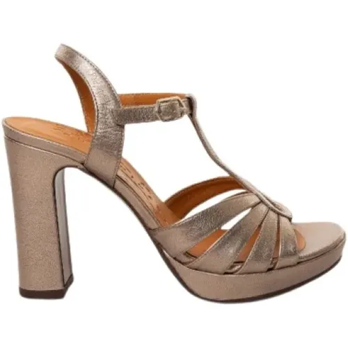 Iron Laminate High Heel Sandals , female, Sizes: 3 UK, 2 UK, 6 UK - Chie Mihara - Modalova