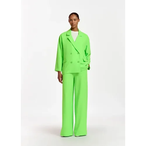 Weite Grüne Hose Fall , Damen, Größe: XS - Essentiel Antwerp - Modalova