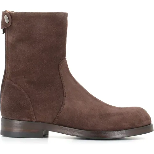 Suede Zipper Ankle Boots , female, Sizes: 4 1/2 UK, 5 1/2 UK, 5 UK, 4 UK, 7 UK - Alberto Fasciani - Modalova