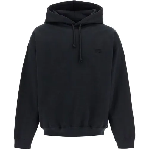 Minimalistischer Oversized Hoodie mit Logo-Print , Herren, Größe: L - Y-3 - Modalova