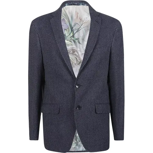 Floral Lined Slim Fit Jacket , male, Sizes: 2XL, L, XL, M - ETRO - Modalova