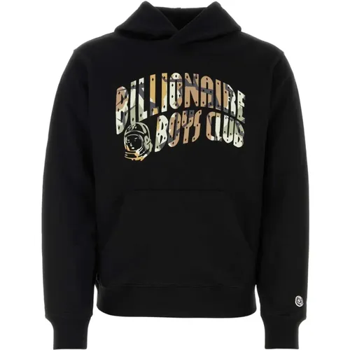 Schwarzer Baumwoll-Sweatshirt , Herren, Größe: L - Billionaire Boys Club - Modalova