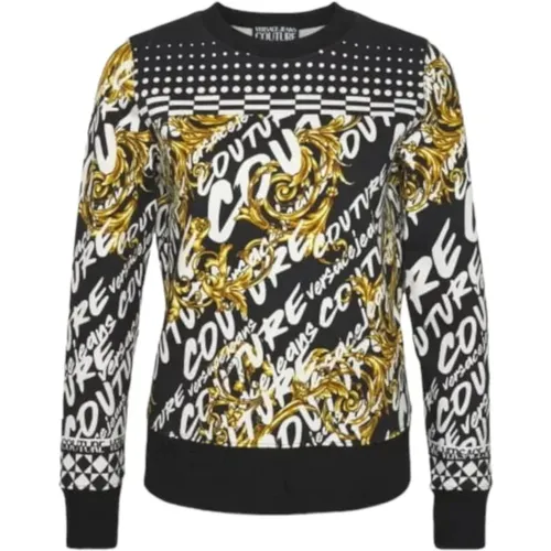 Sweatshirts Hoodies , Damen, Größe: S - Versace Jeans Couture - Modalova