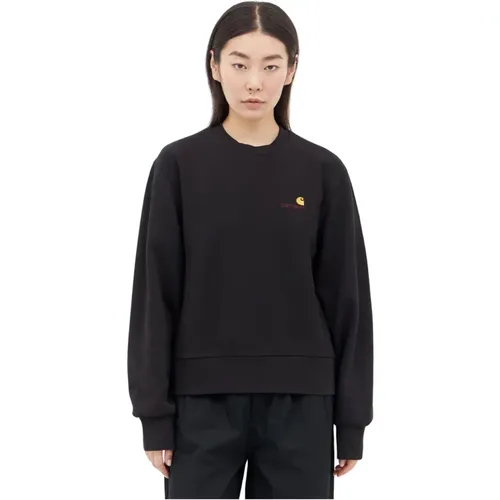 Sweatshirt mit Script-Logo , Damen, Größe: S - Carhartt WIP - Modalova