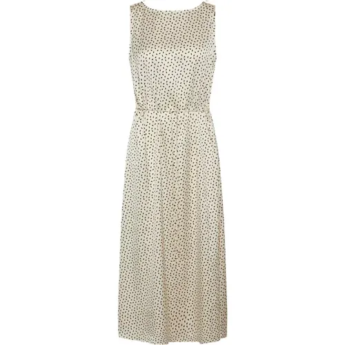 Acaciabbkarola Dress Cream/Black Dot Print , female, Sizes: 2XL, L, S - Bruuns Bazaar - Modalova