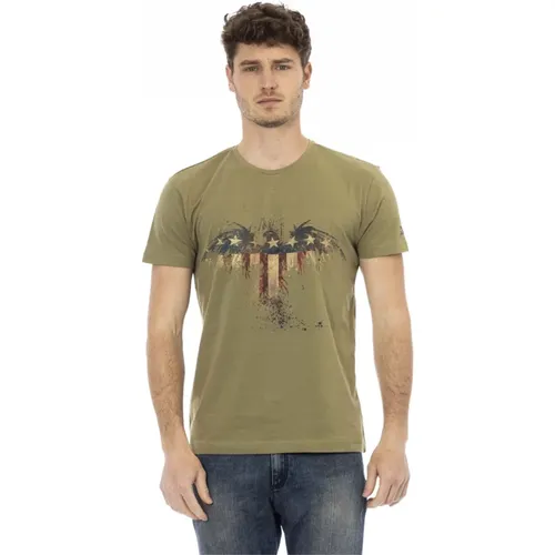 Casual Rundhals Kurzarm T-shirt , Herren, Größe: 3XL - Trussardi - Modalova