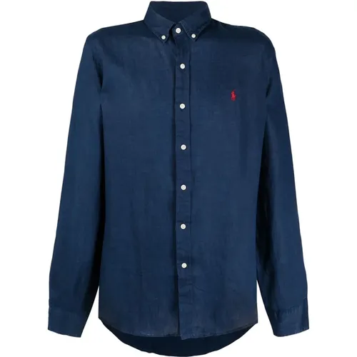 Long Sleeve Sport Shirt , male, Sizes: M, S, L, XL - Ralph Lauren - Modalova