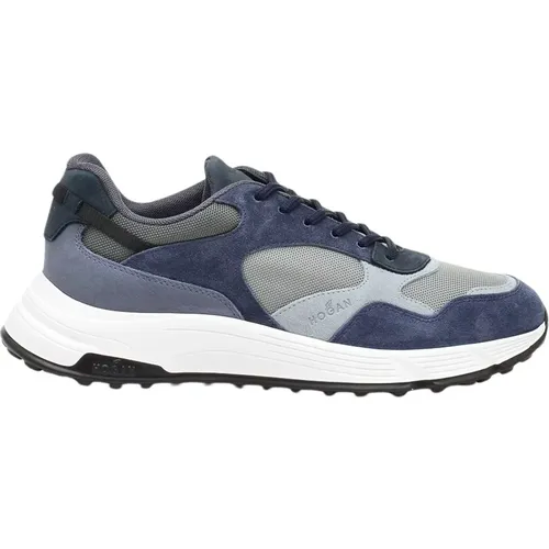 Blue Suede Hyperlight Sneakers , male, Sizes: 6 UK, 6 1/2 UK, 7 UK, 9 UK - Hogan - Modalova