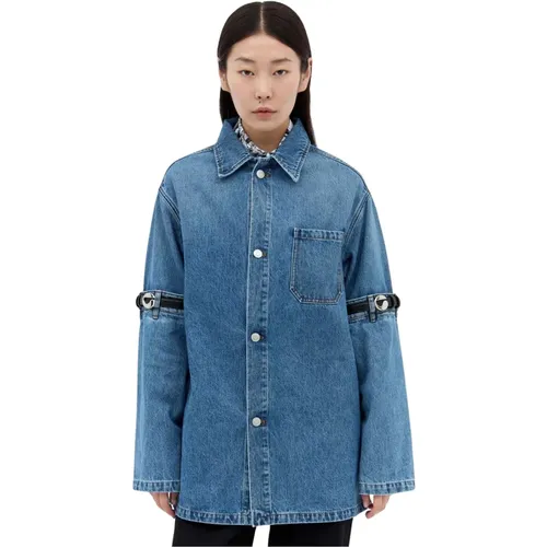 Deconstructed Denim Jacke mit Offenem Ellbogen - Coperni - Modalova