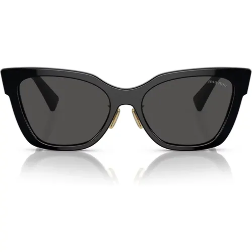 Square Sunglasses with Dark Grey Lenses , female, Sizes: 56 MM - Miu Miu - Modalova