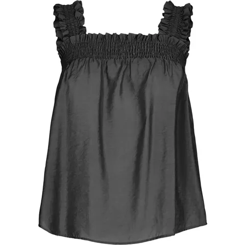 Smock Strap Top Bluse Ink , Damen, Größe: S - Co'Couture - Modalova