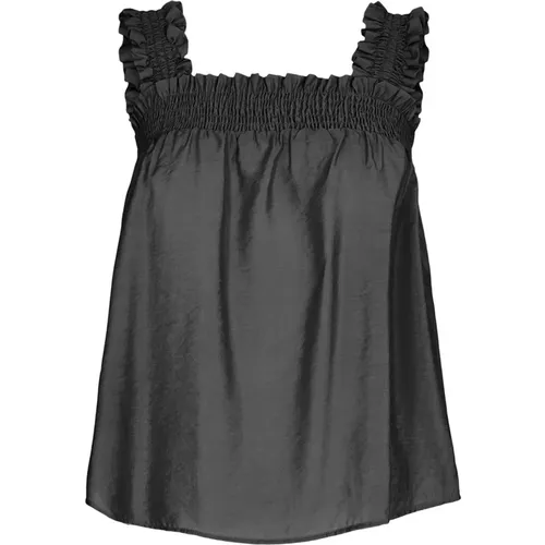 Smock Strap Top Bluse Ink , female, Sizes: S, M, XS - Co'Couture - Modalova