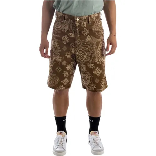 Carhartt Single Knee Braune Shorts , Herren, Größe: W28 - Carhartt WIP - Modalova