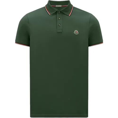 Stilvolles Tricolor Polo Shirt , Herren, Größe: XL - Moncler - Modalova