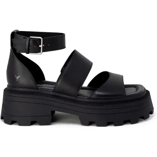 Leather Sandals with Buckle/Bow Fastening , female, Sizes: 6 UK - Windsor Smith - Modalova