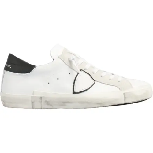 Leather and Suede Sneakers , male, Sizes: 12 UK, 7 UK - Philippe Model - Modalova