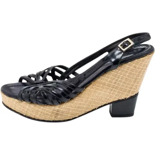 Pre-owned Leather sandals , female, Sizes: 4 UK - Fendi Vintage - Modalova
