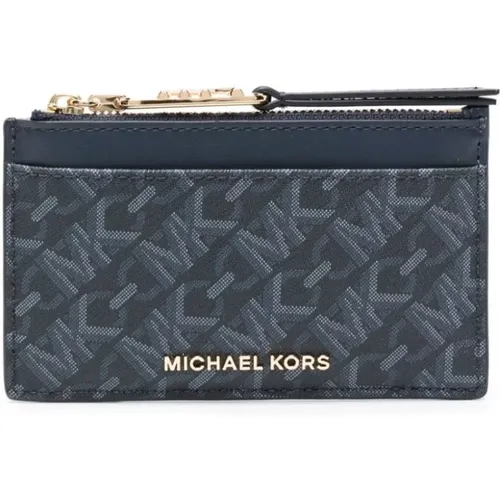 Small zip card case , female, Sizes: ONE SIZE - Michael Kors - Modalova