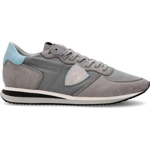 Vintage Trpx Laufschuhe Grau Blau , Herren, Größe: 39 EU - Philippe Model - Modalova